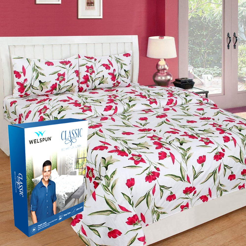 Welspun Ultima Double Bedsheet Pillow Cover