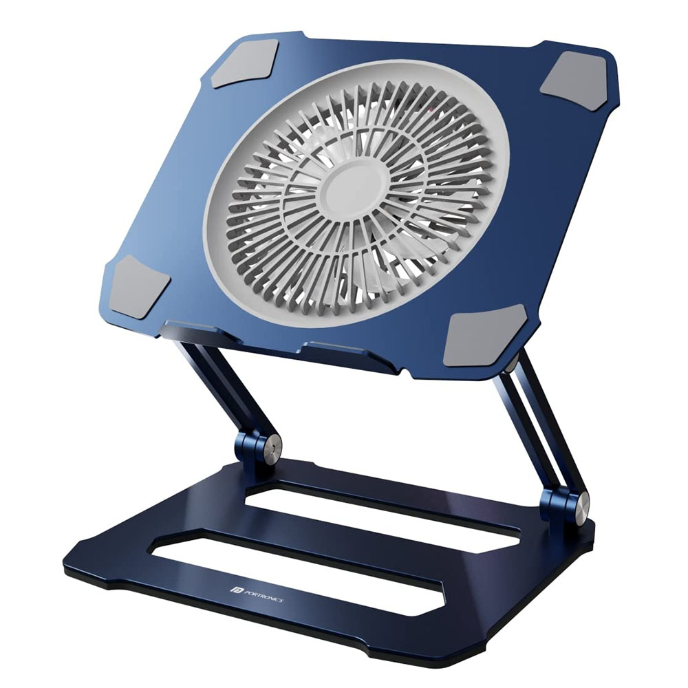 Portronics My Buddy K10 Laptop Stand with Ventilated Fan