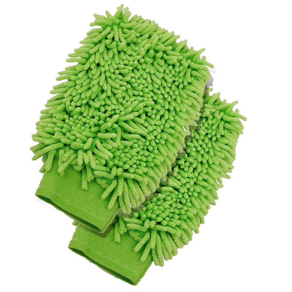 Berry Microfiber Double-Sided Cleaning Gloves Pair (2 Piece)