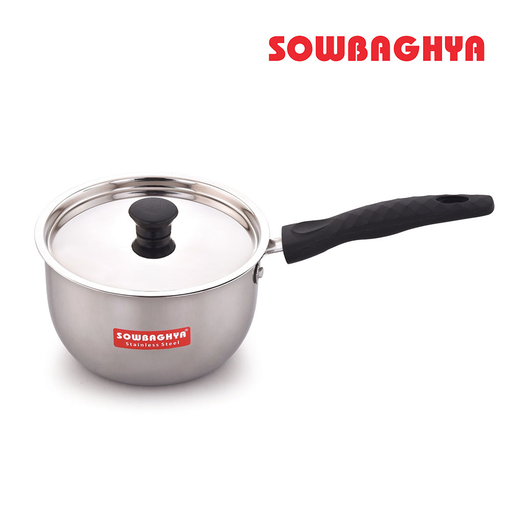Sowbaghya IB SS Sauce Pan with Lid 1000 ml