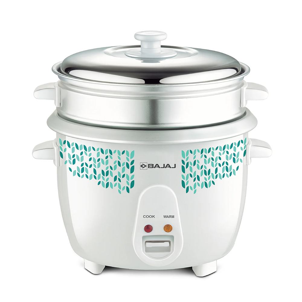 BAJAJ RCX DLX 1.8L Duo Electric Rice Cooker & Steamer