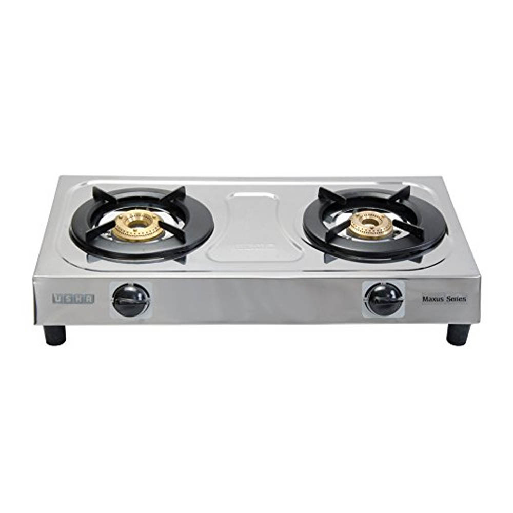 USHA MAXUS GS2 001 BRASS 2 BURNERS COOKTOP