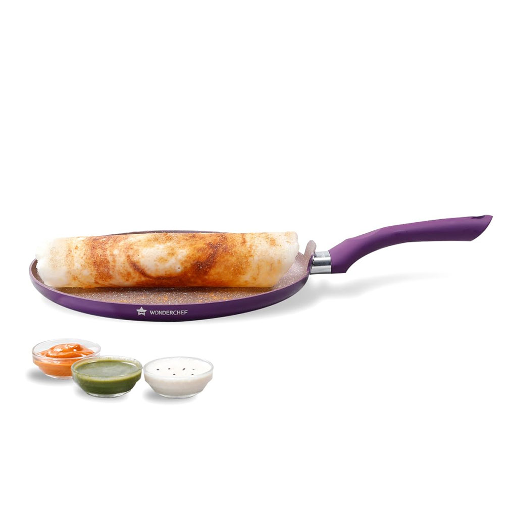 Wonderchef Royal Velvet Non-Stick Dosa Tawa 28cm