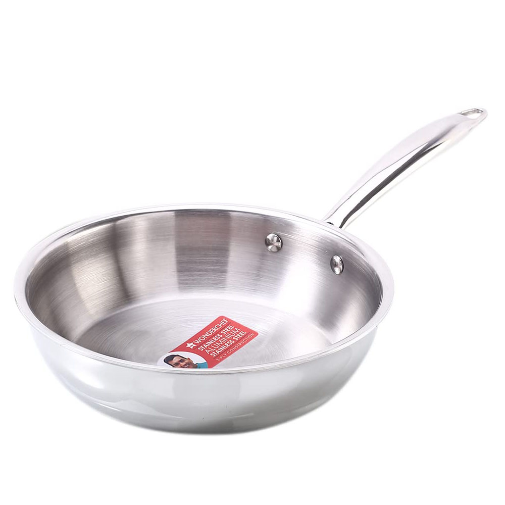 Wonderchef Nigella Tri-ply SS 20 cm Fry Pan (63153402)