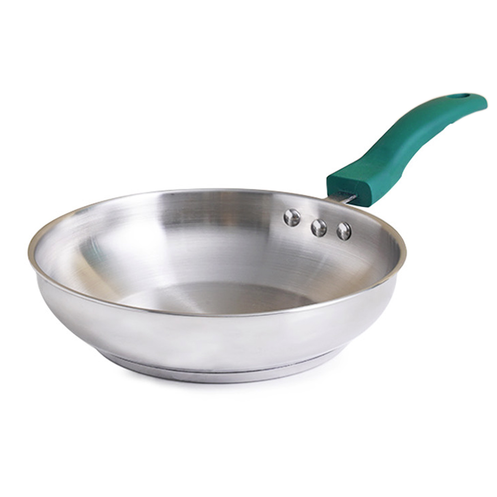 The Indus Valley SS Capsule Bottom Frypan Bakelite Handle 22cm (KC-SS-FP-003)