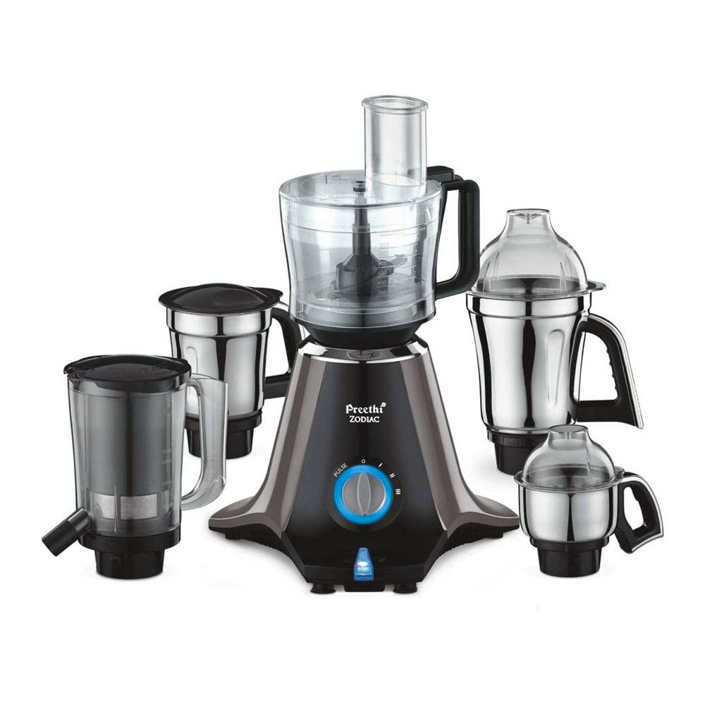 PREETHI ZODIAC 750W 5 JARS JUICER MIXER GRINDER