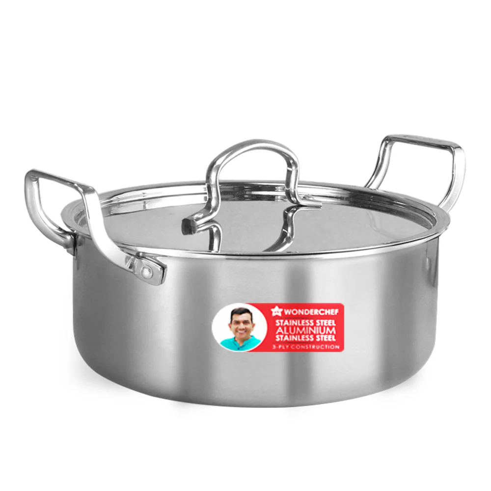 WONDERCHEF Stella Triply Casserole 22cm with SS Lid (63155047)