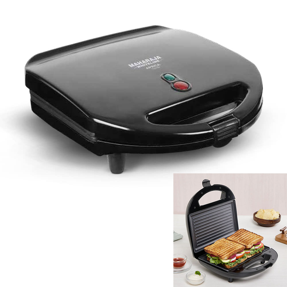 Maharaja Whiteline Aprica 750W Grill Sandwich Maker