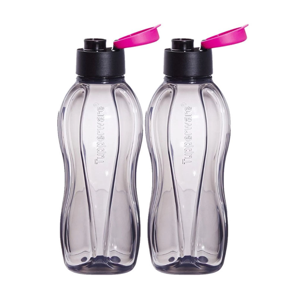 TUPPERWARE 216 AQUA SAFE FLIP FLOP BOTTLE 310ML - SET OF 2